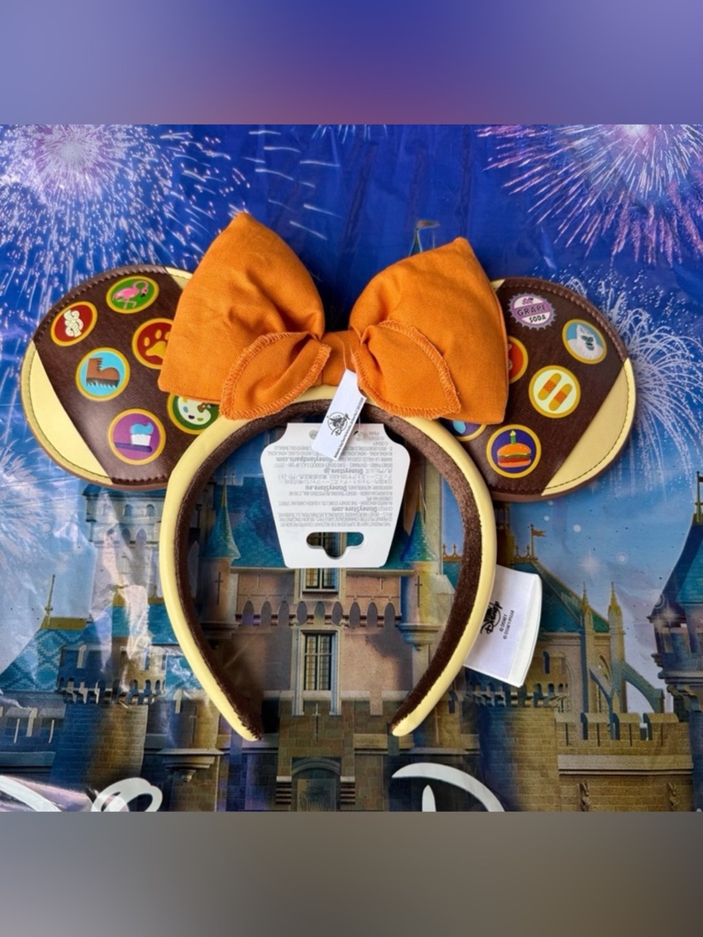 Disney Parks Russell Up Wilderness Explorer Minnie Ears Headband